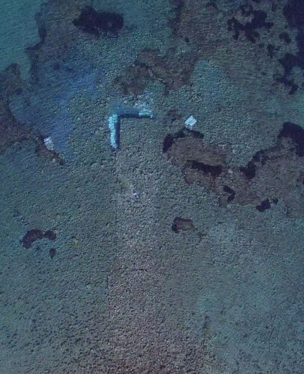 Αεροφωτογραφία της περιοχής των ξυλότυπων θεμελίωσης 2 (Drone: Σ. Κοκκινάκης)