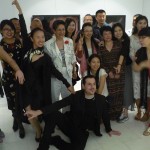 Ο εικαστικός Νίκος Γιαβρόπουλος σε μια αναμνηστική φωτογραφία της επιτυχημένης εκδήλωσης