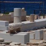 Δεσποτικό Αναστήλωση του αρχαϊκού  ναού του ιερού.