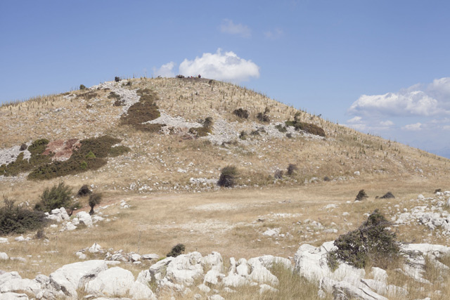 Νότιο ύψωμα του Λυκαίου Όρους με το βωμό τέφρας του Διός στην κορυφή του.