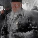 Οικουμενικός Πατριάρχης Βαρθολομαίος στη χιονισμένη Κωνσταντινούπολη