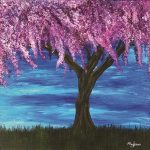 PAGONA ANTIGONI Blossoming Tree, Acrylic on canvas, 50 x 50cm, 2019. …..jpg εκθεση