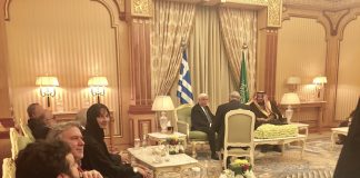 Από τη συνάντηση του Προέδρου της Δημοκρατίας με το Βασιλιά της Σαουδικής Αραβίας