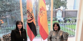 Η Υπουργός Τουρισμού Έλενα Κουντουρά με την Υπουργό Εμπορίου, Βιομηχανίας και Τουρισμού της Κολομβίας κα Maria Lorena Gutierrez