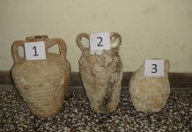 Βρέθηκαν αμφορείς σε θαλάσσια περιοχή στη Μύρινα Αμφορείς, αρχαία, Μύρινα, Λήμνος