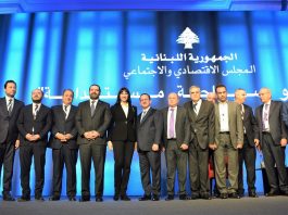 Η Υπουργός Τουρισμού Έλενα Κουντουρά με τον πρωθυπουργό του Λιβάνου, Saad Hariri, τον Υπουργό Τουρισμού του Λιβάνου Avedis Guidanian, κυβερνητικούς παράγοντες και φορείς του Λιβάνου